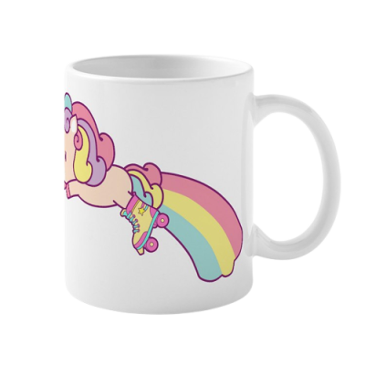 Caneca Unicórnio Patins