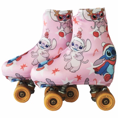 Capas para patins STITCH AND ANGEL CHRISTMAS PINK