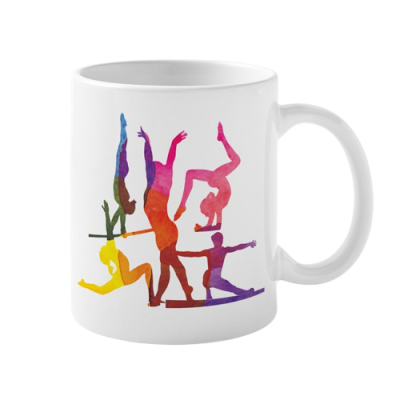 Caneca Ginastas Coloridos