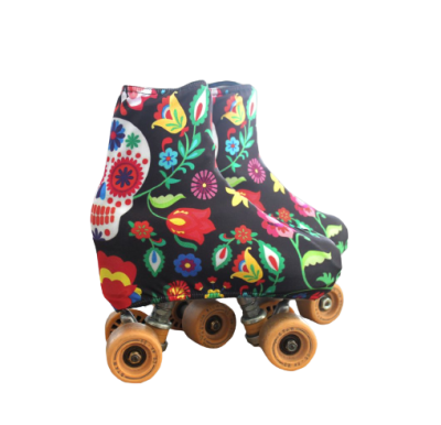 Capas para patins Skull Flowers