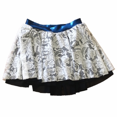Saia Renda Azul - Tamanho M