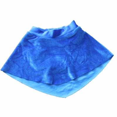 Saia Veludo Azul - Tamanho 4