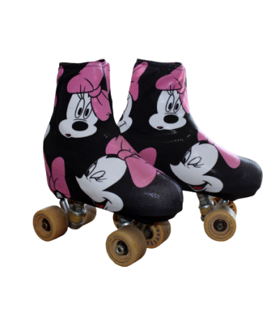 Capas para patins Minnie Pink - com brilho - Resistentes