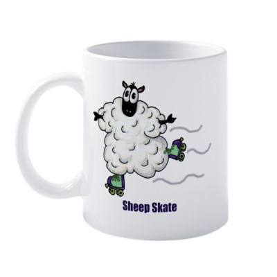 Caneca Ovelha Patinadora