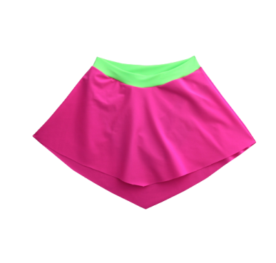 Saia Rosa/Verde
