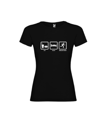 Tshirt Senhora - Eat/Sleep/Roller