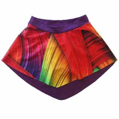 Saia Color com Cristais - Tamanho 8