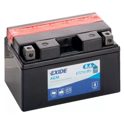Bateria Exide AGM 12V 8,6 Ah ETZ10-BS (YTZ10-BS)