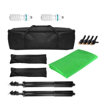 Kit 2 Soft Boxes iluminação fotografia e vídeo + fundo chroma