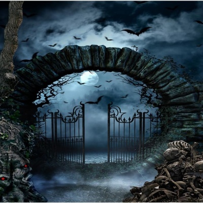 Fundos fotografia vinil Halloween