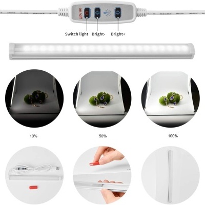 Caixa fotografia produto mini estúdio box 30x30 com iluminação e 4 fundos