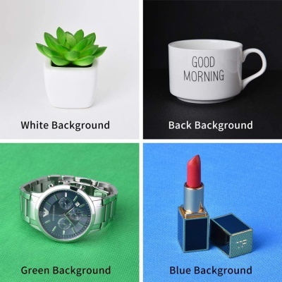 Caixa fotografia produto mini estúdio box 30x30 com iluminação e 4 fundos