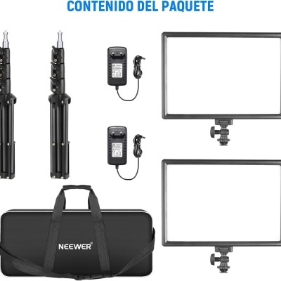 Iluminadores estúdio e exterior 13 polegadas bateria incorporada bicolor