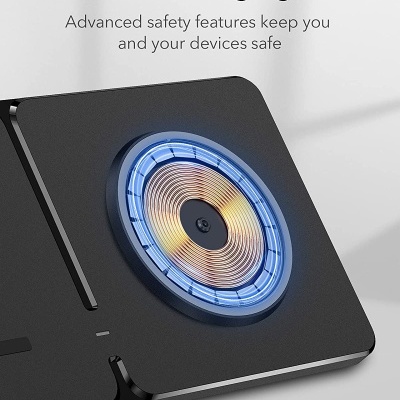 ESR Carregador sem fios magnético 2 em 1 com suporte para carregador iWatch e iphone