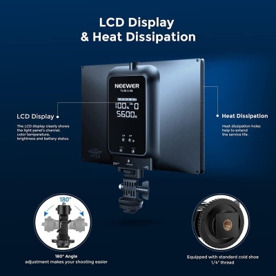 Iluminadores estúdio e exterior 13" bateria incorporada 3200-5600K