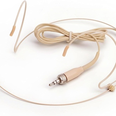 Microfone Headworn cor pele discreto suporte orelha