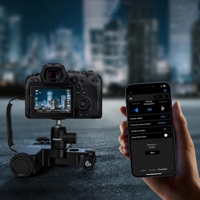 Dolly controlo por APP ultra suave carrinho elétrico ajustável para câmaras DSLR, mirrorless, GoPro, smartphones