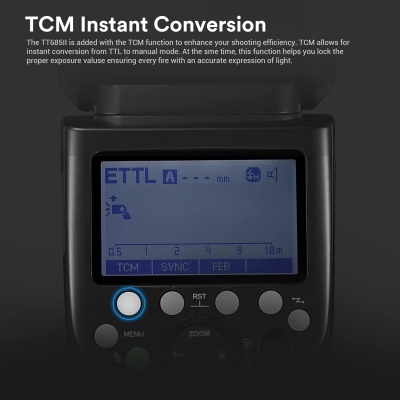 Flash Godox TT685II Speedlite TTL 2.4G 1/8000s GN60 Nikon Canon Sony Fuji Olympus