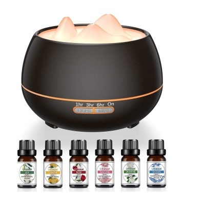 Difusor de óleos essenciais, 500 ml, com 6 óleos e comando incluídos