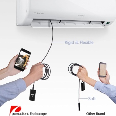 Endoscópio wifi bateria impermeável 5.5mm rígido Android / IOS