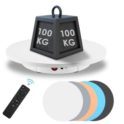 Base giratória 42cm até 100kg elétrica com comando