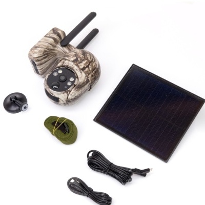 Câmara PNI IP752-S vigilância solar 4G rotativa camuflada exterior 360º