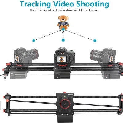 Slider Motorizado 2,4G 80cm Fibra de carbono e alumínio