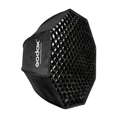 Softbox octagonal 140cm + grelha para flash strobe Godox