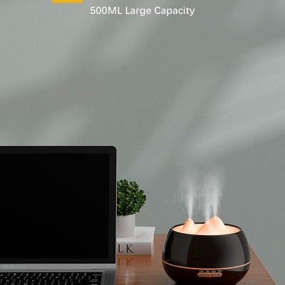 Difusor de óleos essenciais, 500 ml, com 6 óleos e comando incluídos