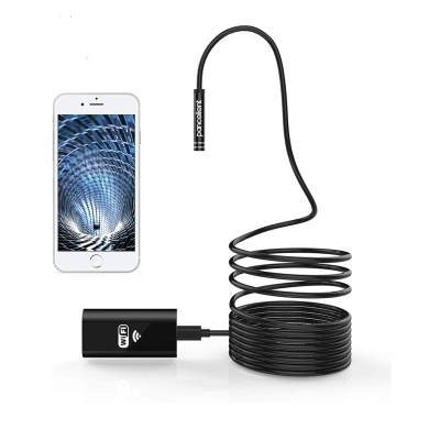Endoscópio wifi bateria impermeável 5.5mm rígido Android / IOS