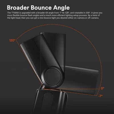 Flash Godox TT685II Speedlite TTL 2.4G 1/8000s GN60 Nikon Canon Sony Fuji Olympus