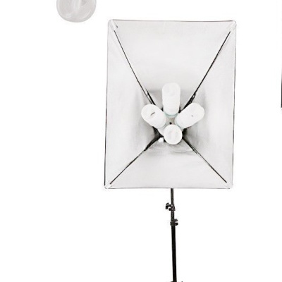 Softbox 4 lâmpadas com tripé - caixa de luz para foto e video