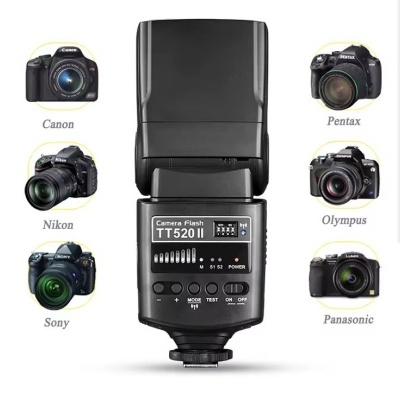 Flash Godox TT520 II + disparador compatibilidade multimarca