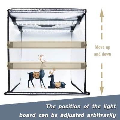 Box para fotografia produto mini estúdio 80x80x80cm iluminação caixa fundos vinil