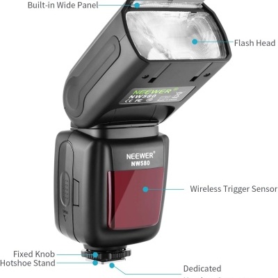 Flash multimarca com disparador Neewer NW580