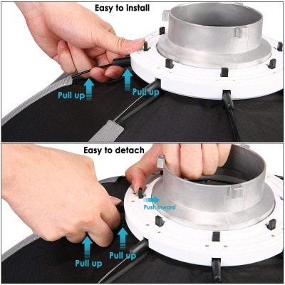 Softbox octagonal 120cm para flash strobe fotografia