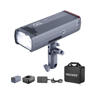 Neewer Q3 200 W TTL Flash 1/8000 com bateria 3200 mAh para estúdio e exterior