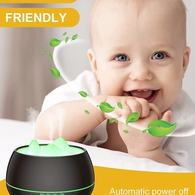 Difusor de óleos essenciais, 500 ml, com 6 óleos e comando incluídos