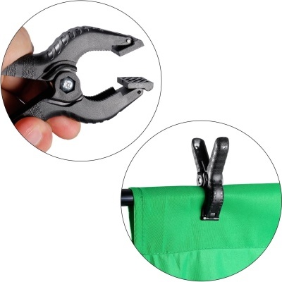 Fundo foto vídeo chromakey algodão Neewer 2,7x4,6m + 4 molas fixação