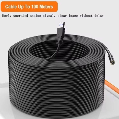 Endoscópio 30 / 50 / 100 metros HD impermeável com bateria 4,3"