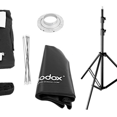 Softbox octagonal 140cm + grelha para flash strobe Godox