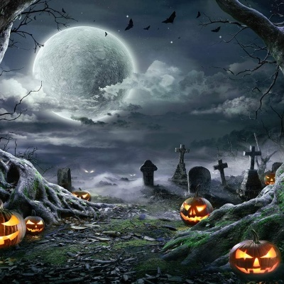 Fundos fotografia vinil Halloween