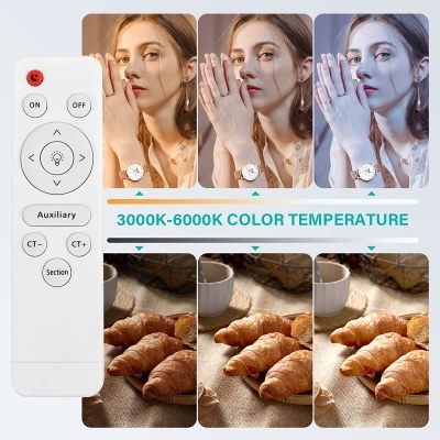 Softbox extensível em altura luz LED bicolor + comando