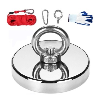 Íman neodímio 90mm 400 kg caça, pesca, ferramentas