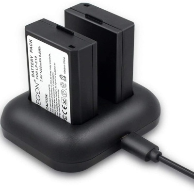 Para câmaras Canon - Kit 2 baterias + carregador - vários modelos