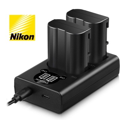 Para câmaras Nikon - Kit 2 baterias + carregador - vários modelos