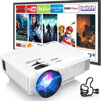 Projetor 1280 x 720 nativo com Bluetooth