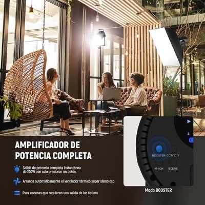 Neewer CB200 estúdio 210W 5600 K iluminação contínua LED Bowens CRI97+