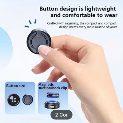 Microfone sem fios lapela para Type-C iPhone iPad Android