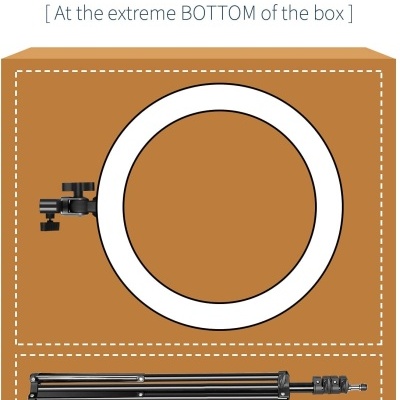 Ringlight 18" ou 21" profissional anel luz bicolor com baterias incluídas